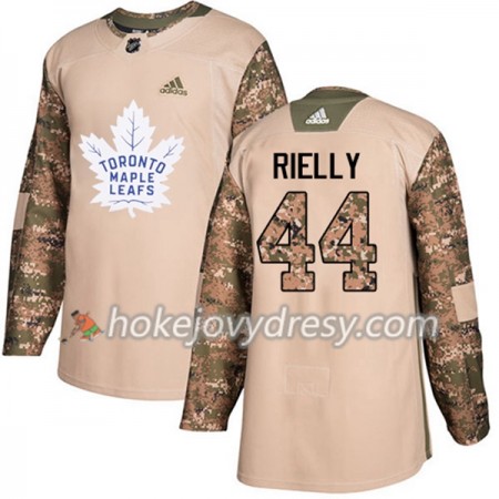 Pánské Hokejový Dres Toronto Maple Leafs Morgan Rielly 44 Adidas 2017-2018 Camo Veterans Day Practice Authentic
